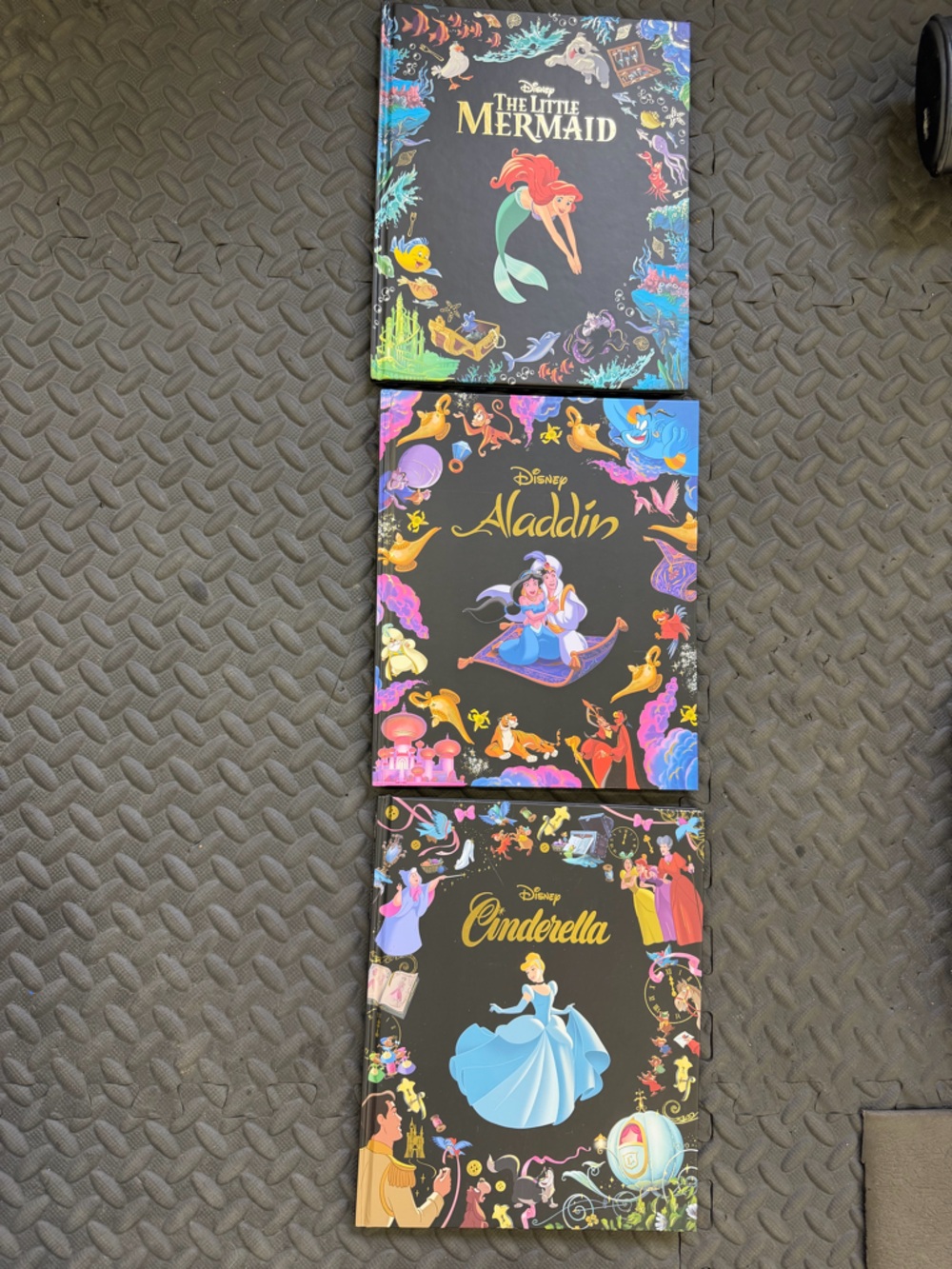 Disney Princess Book Bundle - Cinderella, The Little Mermaid, Aladdin
